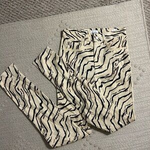 WeWoreWhat Pipes Stilleto Tiger Print Pants